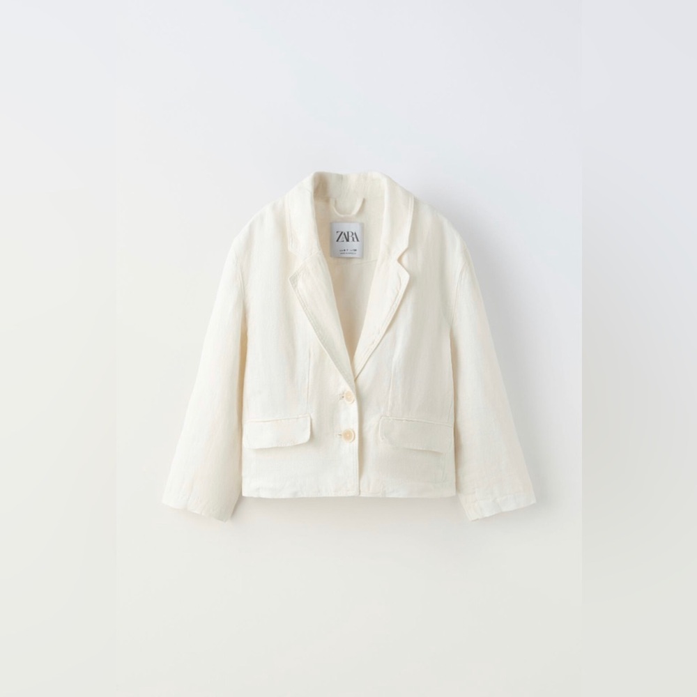 NWT ZARA KIDS LINEN BLAZER